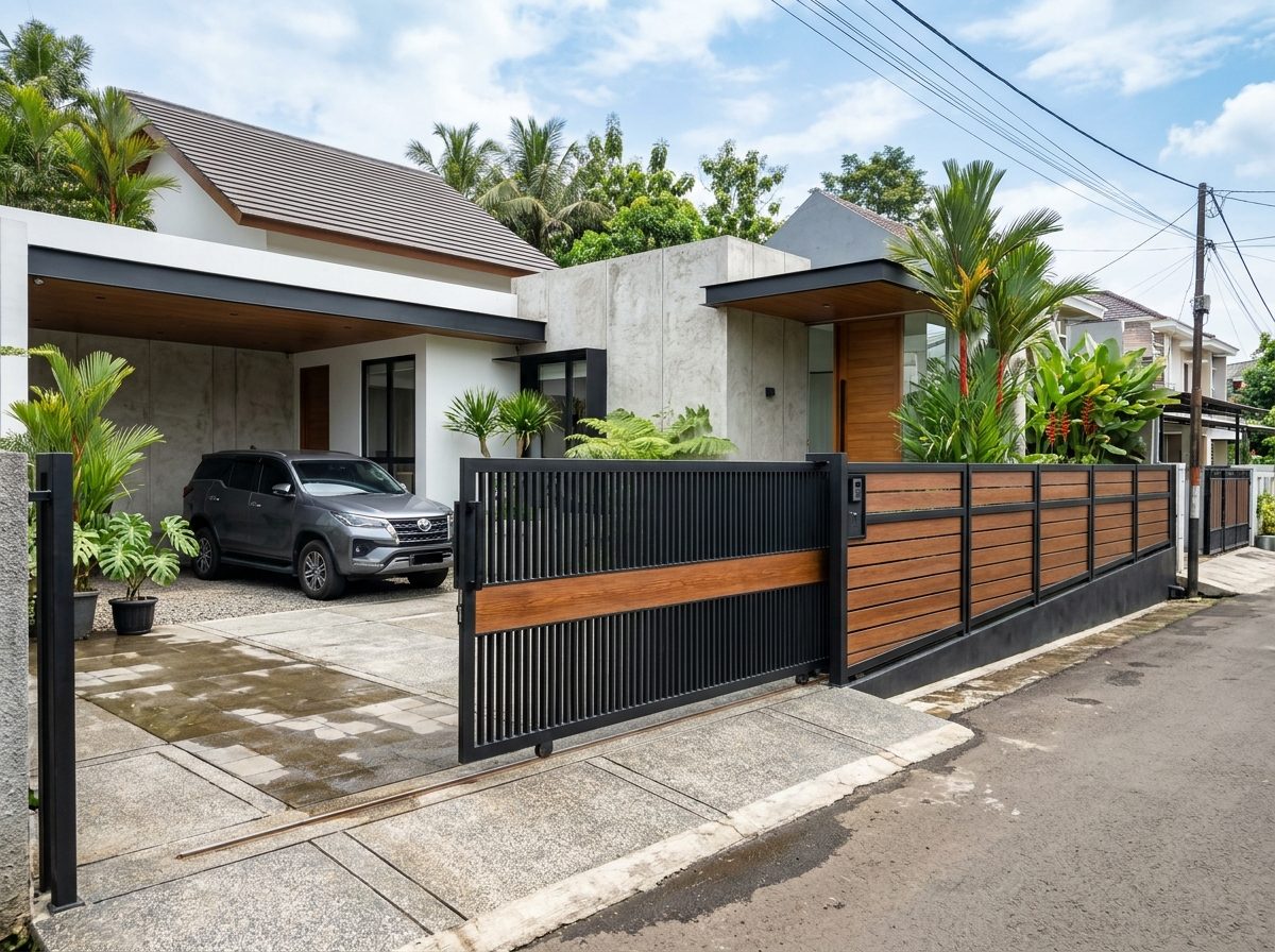 Pagar Geser dan Gerbang Rumah